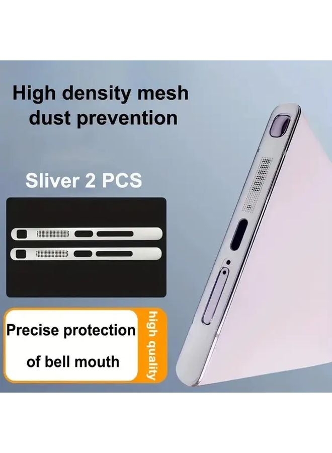 Silvery Metal Dustproof Stickers For Samsung S25 Ultra S24 Ultra S23 Ultra - Image 4